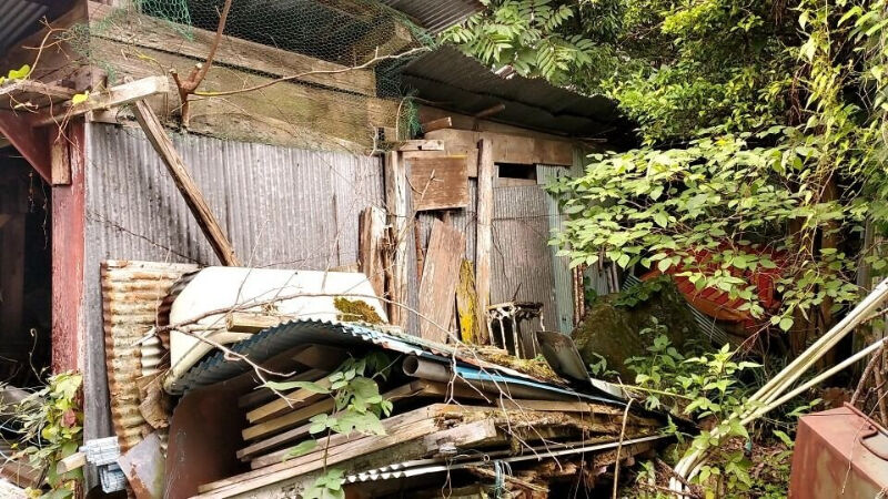 青梅市 木造物置 解体工事　ビフォー