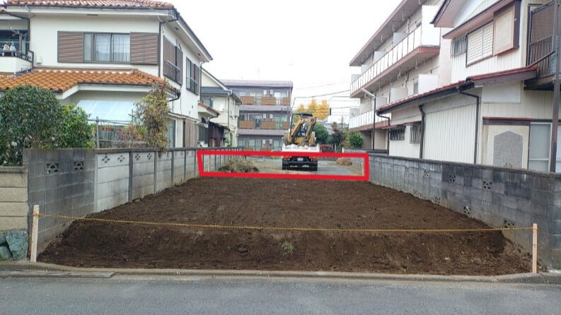 今回は～前回の万年塀撤去後にブロックを積む作業です✨